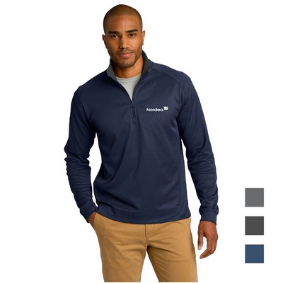 Port Authority® Vertical Texture 1/4-Zip Pullover