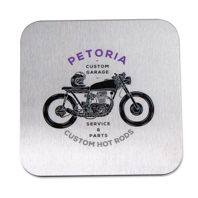 Stainless Steel Square Coaster (Full Color Imprint)