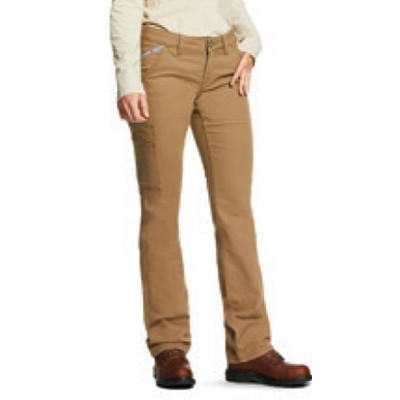 Ariat® FR Mid Rise DuraLight™ Stretch Canvas Women's Iron Gray Straight Leg Pant