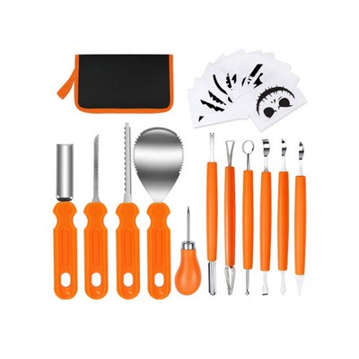 11 Piece Halloween Jack-O-Lantern Pumpkin Carving Kit