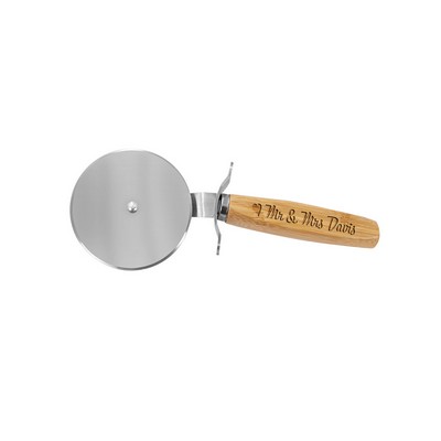 9 1/4" Bamboo Pizza Cutter