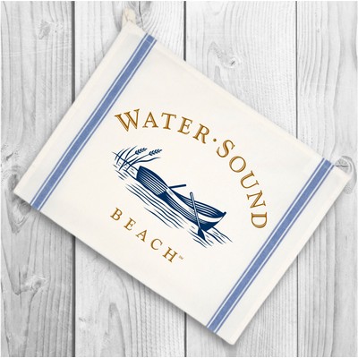 Vintage Stripped Kitchen Towel - Blue Stripe