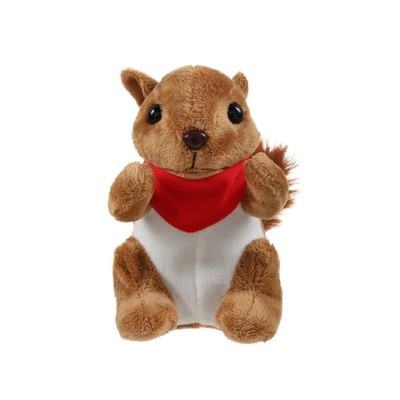 soft plush Squirrel with bandana