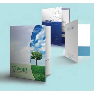 14 Point Gloss Cover Full Color Presentation Folder (9"x12")