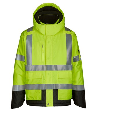 Max Apparel® MAX 628 Hi Vis Black Bottom Parka