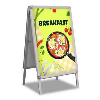 Breakfast Pre Printed A-Frame - Green