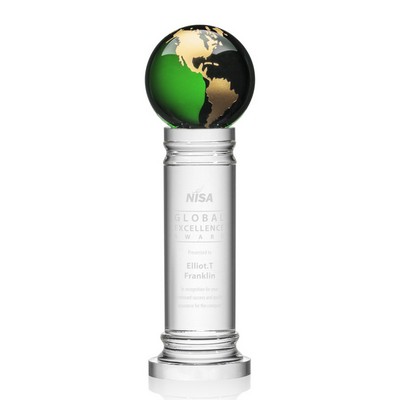 Colverstone Globe Award - Optical Green/Gold 12¼"