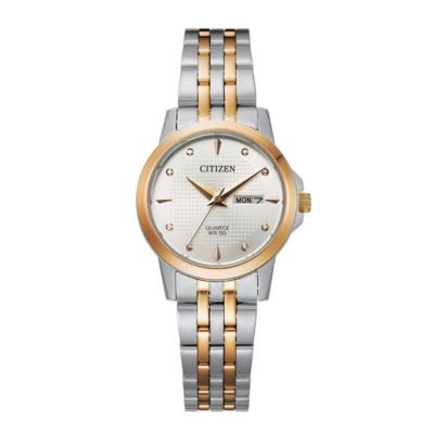 Citizen Ladies' Quartz Two-Tone Watch w/White Dial