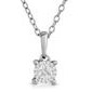 Jilco Inc. 0.10 Carat Sterling Silver Diamond Solitaire Necklace