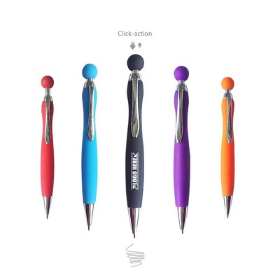 Rubber Coating Ball Pen