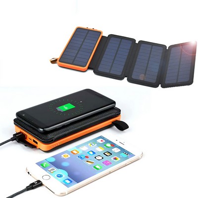 Solar Powered Wireless Charging Power Bank