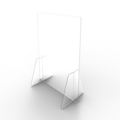 Clear Acrylic Sneeze Guard W/ Detachable Legs