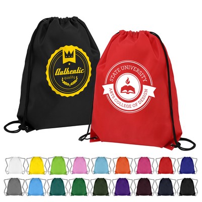 Classic Polyester Drawstring Sports Backpack