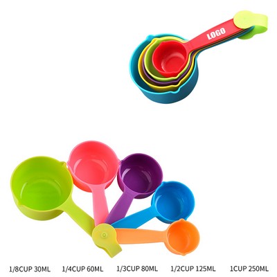 Assorted 5 in 1 Measuring Cup w/Dual Pourers