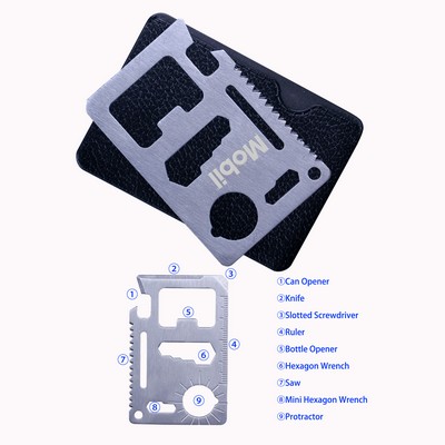 Stainless Steel 11-in-1 Tool Saber Card