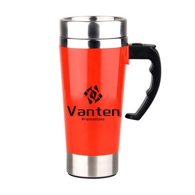 15 Oz. Self Stirring Coffee Cup w/Handle