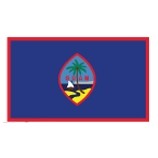 Guam Indoor Parade Flag w/Fringe (4'x6')