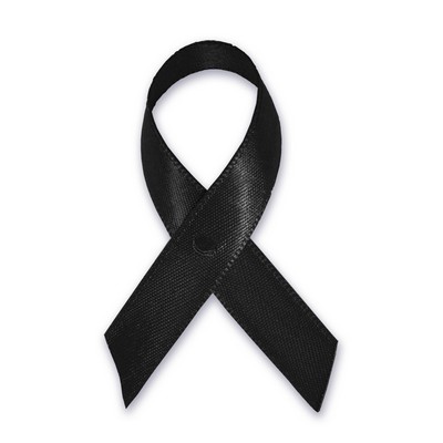 Cloth Awareness Ribbon - 25 Pack - Black