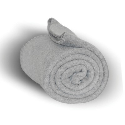 Deluxe Heather Gray Fleece Blank Blanket (50"x60")