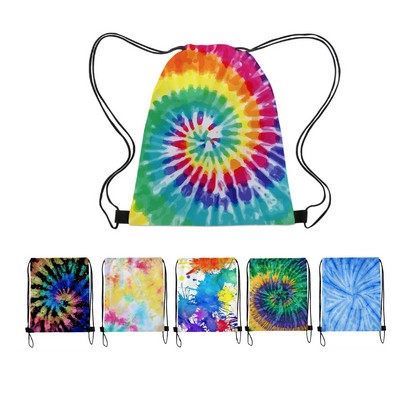 Tie-Dye Drawstring Backpack