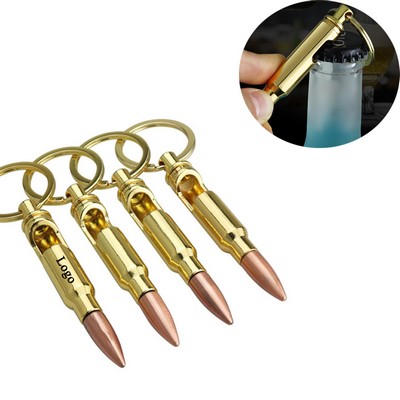 Bullet Shaped Bottle Opener keychain