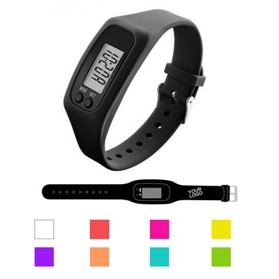 Silicone Fitness Bracelet/Pedometer