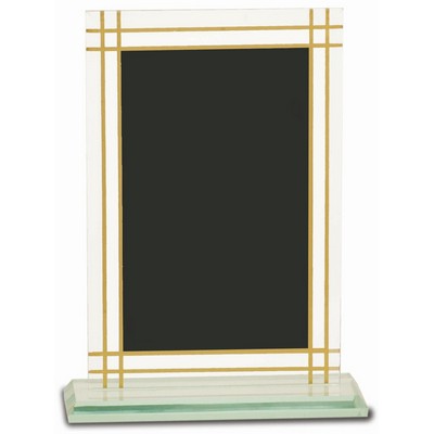 7 1/2" Contemporary Glass Full Border Award