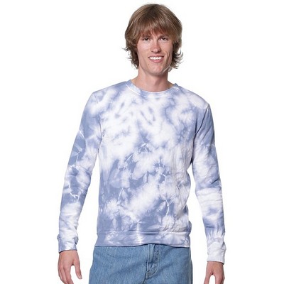 Unisex Cloud Tie Dye Crew Sweatshirt