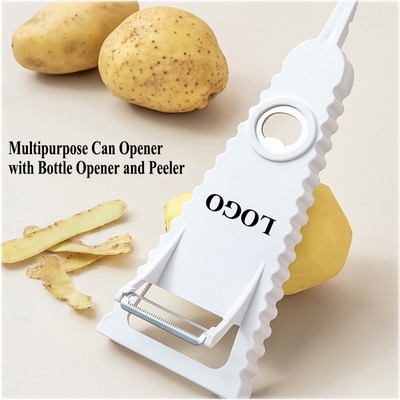 Multipurpose Can Opener with Bottle Opener and Peeler