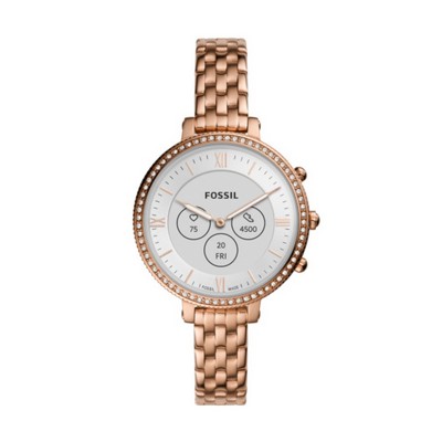 Fossil Smartwatch HR Monroe Rose Gold-Tone Stainless Steel