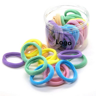 50PCS Hair rubber Bands for Women Girls Toddler Kids Elastic Ponytail Holders No Damage