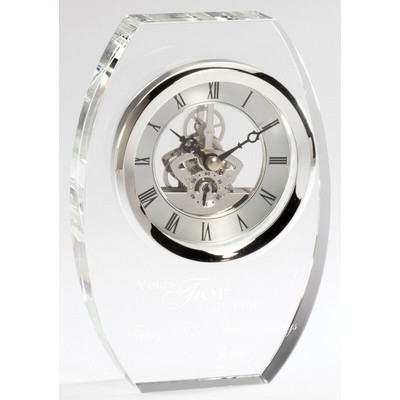 Crystal Clock 5"W X 7 1/4"H