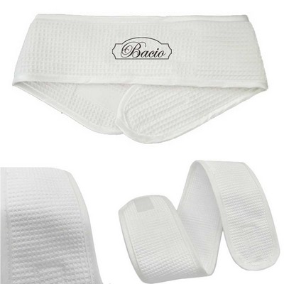 Cotton Facial Spa Headband With Magic Tape