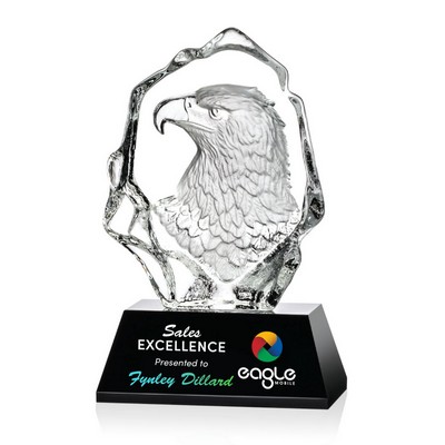 VividPrint™ Award - Ottavia Eagle Head/Black 7¾"