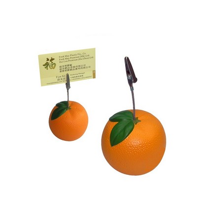 Orange Shaped Stress Reliever Memo Holder