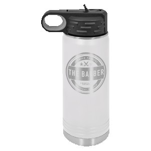 20 Oz. White Polar Camel Water Bottle