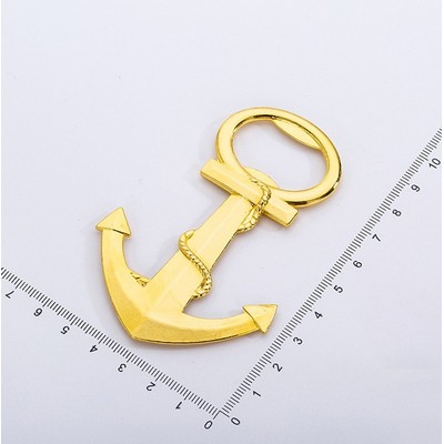 Gold Anchor Bottle Opener