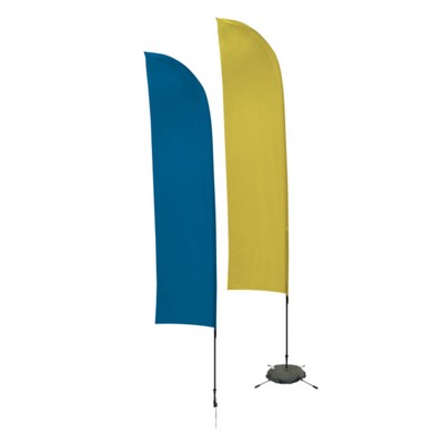 9' Streamline Blade Sail Sign (1-Sided, Ground Spike )