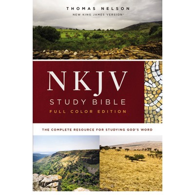 NKJV Study Bible, Hardcover, Burgundy, Full-Color, Comfort Print (The Compl