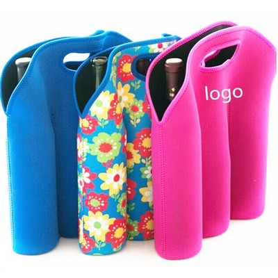 Neoprene 3-Pack Tote Bag with custom logo