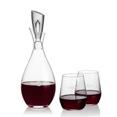 Juliette Decanter & 2 Germain Stemless Wine