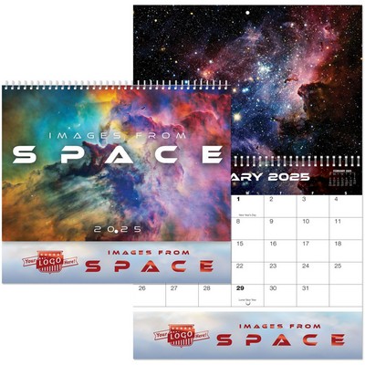 Luxe Images From Space Spiral Wall Calendar