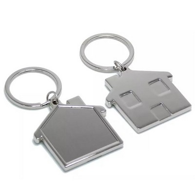 Chrome House Home Keychain