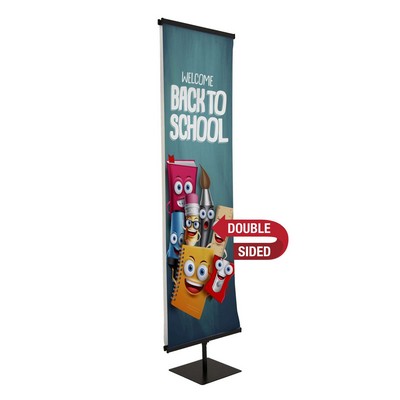 24" Everyday Snap Rail Double-Sided Banner Display Kit