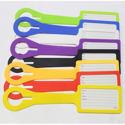 Silicone Luggage Tag w Paper Insert