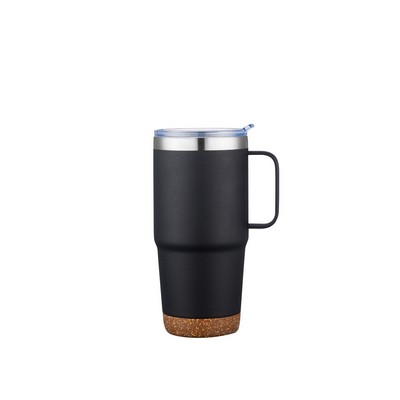 24oz Stainless Steel Travel Mug with Cork Bottom