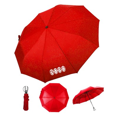 46" Arc Auto-open Telescopic Folding Umbrella