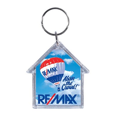 Full Color House Shape Acrylic Keytag (2 1/4")