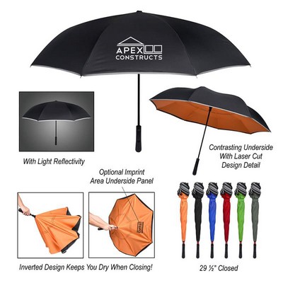 48" Arc Reflective Edge Inversion Umbrella