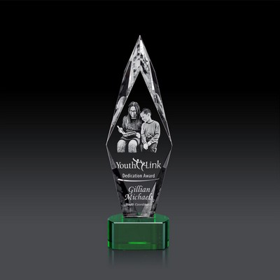 Manilow Award on Paragon (3D) - Optical/Green 11"